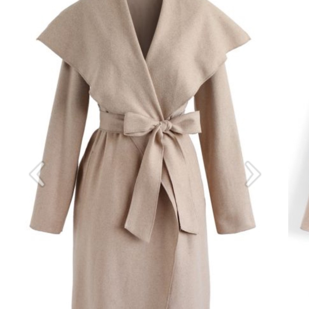 Chicwish Camel Open Front Cardigan